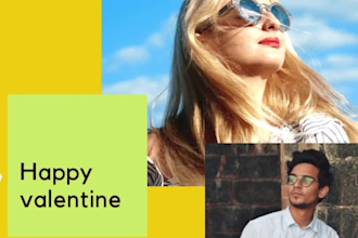 make digital valentine card, GIF, video