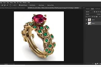 do jewelry retouching high glossy polished finish
