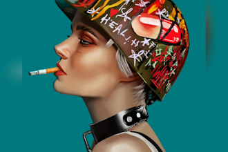 draw you a realistic digital portrait art painting