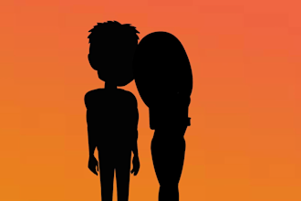 create beautiful 2d animated music video for you