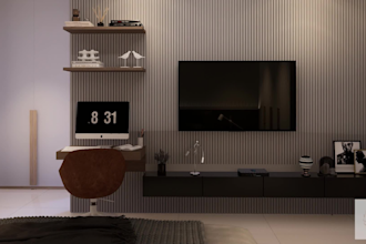 do hyper realistic interior walkthrough for your project