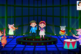the best create unique 2d cartoon animation video expert