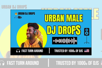 produce urban male dj drops with fx