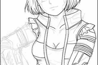 draw a cute anime portrait avatar