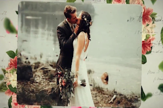 create an eye catching wedding slideshow video