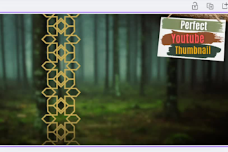 design a perfect thumbnail for youtube videos in 24 hours