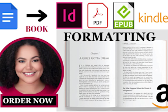 epub book formatting, pdf to epub, indesign to epub, print, kindle formatting