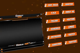 create animated overlay for your twitch stream channel