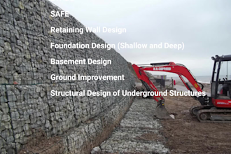 do structural design of retaining wall and basement for you
