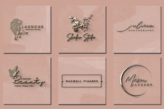 create a luxury gold or silver logo