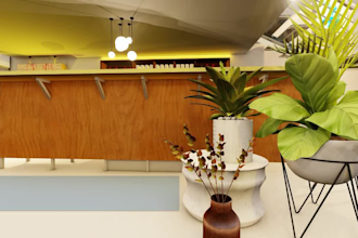 do 3d interior design, house, restaurant animation render