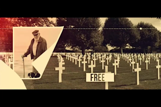 create and edit a crazy cinematic history documentary videos for social media
