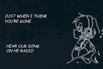 make a creative hand drawn lyric video