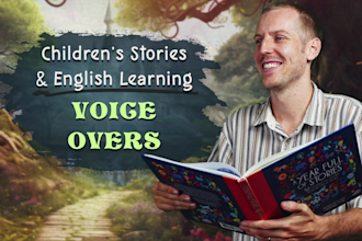 record childrens stories and english learning voice overs