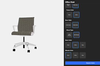 build and implement a custom 3d product configurator