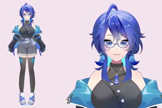 design vtuber model commission live2d vtuber avatar 3d vtuber model anime art