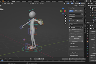 rig your character in blender