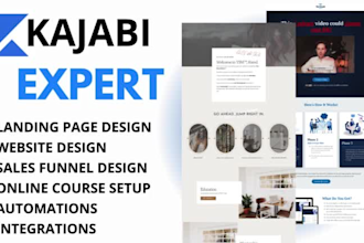 be your kajabi, kajabi online course website, landing page, clickfunnels expert