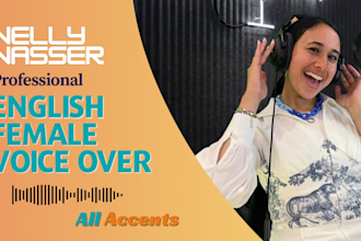 record a professional british female voice over