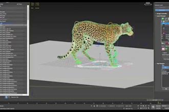 integrate 3d animal animation, 3d animal creatures, 3d animal rigging, xgen fur