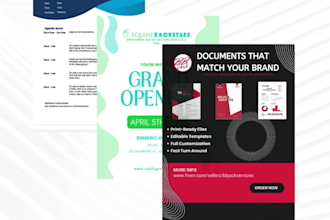 create customized documents to represent you and your brand