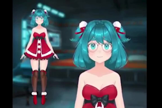 draw custom vtuber model live2d rig vtube rig, vtuber studio