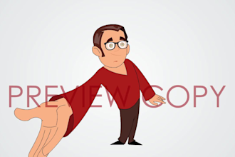 create 2d engaging character animated explainer video