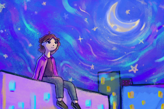 animate a 2d lofi loop