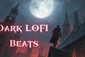 create a youtube music loop with animated background