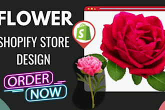 design flower shopify store flower shop flower bouquet website florist website