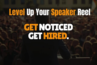 edit your speaker reel show reel, sizzle demo reel highlight video editing
