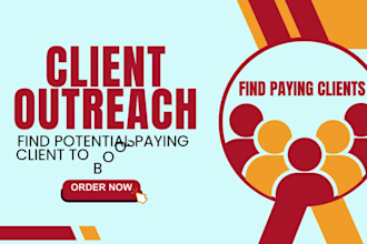 find potential paying clients in b2b and client outreach to leads cold email
