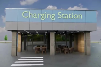 do 3d ev charging station design, gas station, public charging station, station
