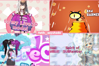make amazing a debut intro video for vtuber and streamer