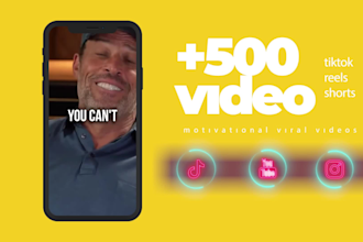 create 500 motivational videos for you to make money