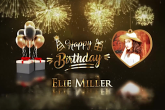 do golden happy birthday wish video within 4 hours