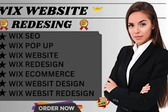 build wix website redesign wix website design wix ecommerce wix landing page