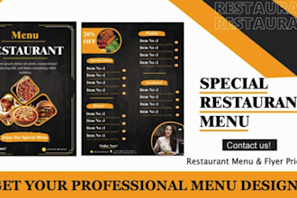do restaurant menu, food menu design, digital board menu