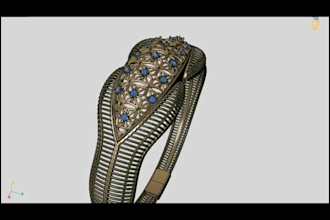 do 3d cad model jewelry design