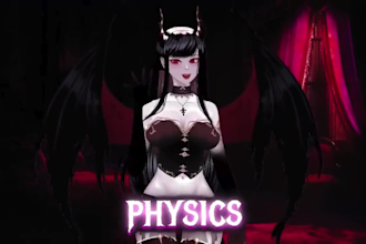 design and rig vrchat, anime vtuber, 3d vtuber model, vworld, vseeface, live2d