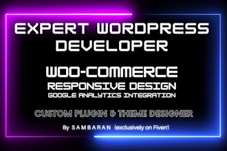 develop a responsive woocommerce store with SEO