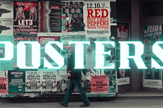do attractive  motion flyers and posters
