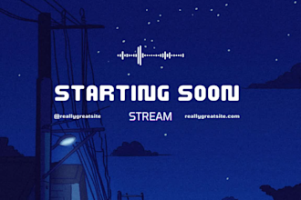 design, redesign a twitch overlay, panels, twitch promotion and offline screen