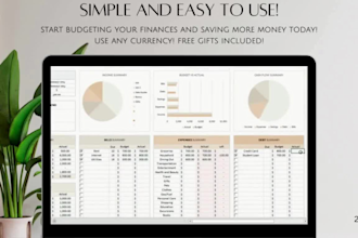 design a smart budget planner in excel or google sheets, budget spreadsheet