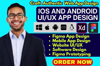 craft authentic figma mobile app ui ux design with wireframe for ios and android