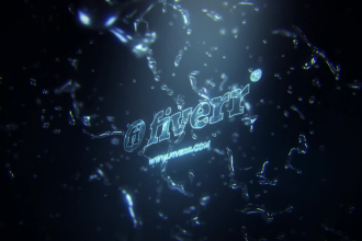 make a perfect water logo intro 3d animated video