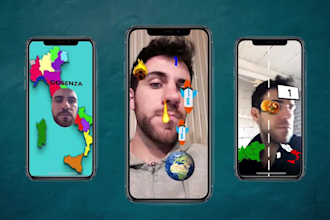 create professional ar instagram, tiktok, snapchat filters