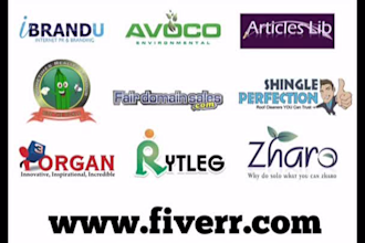 design a unique logo for your company in a vector program
