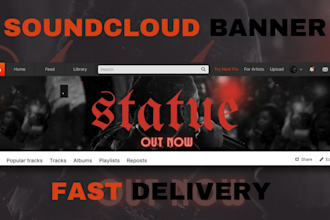 design a unique soundcloud banner or header