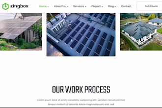 create a professional website for a solar energy agency